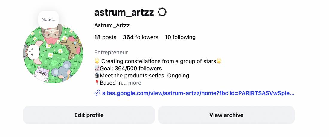 Follow Astrum_Artzz on Instagram!
