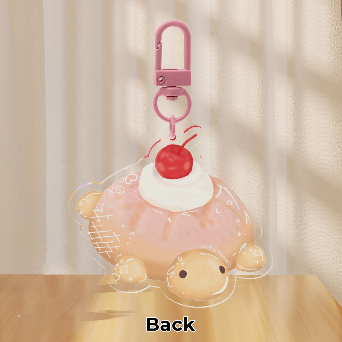 Turtle Pastry Keychain