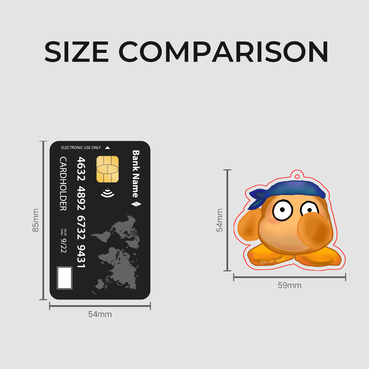 Shocked Bandana Dee Keychain