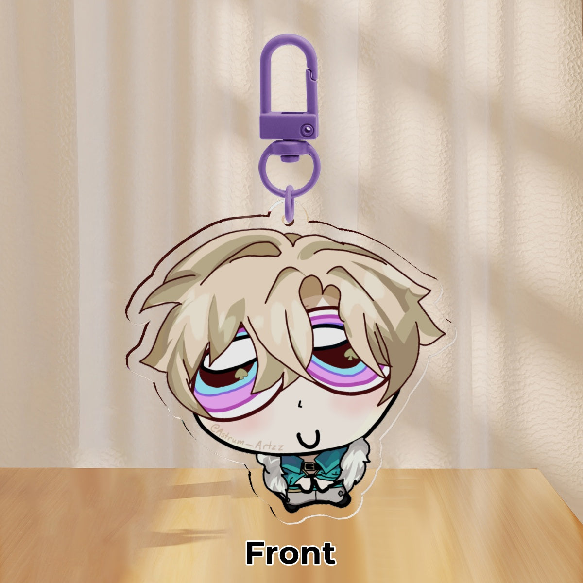 Silly Little Adventurine Keychain