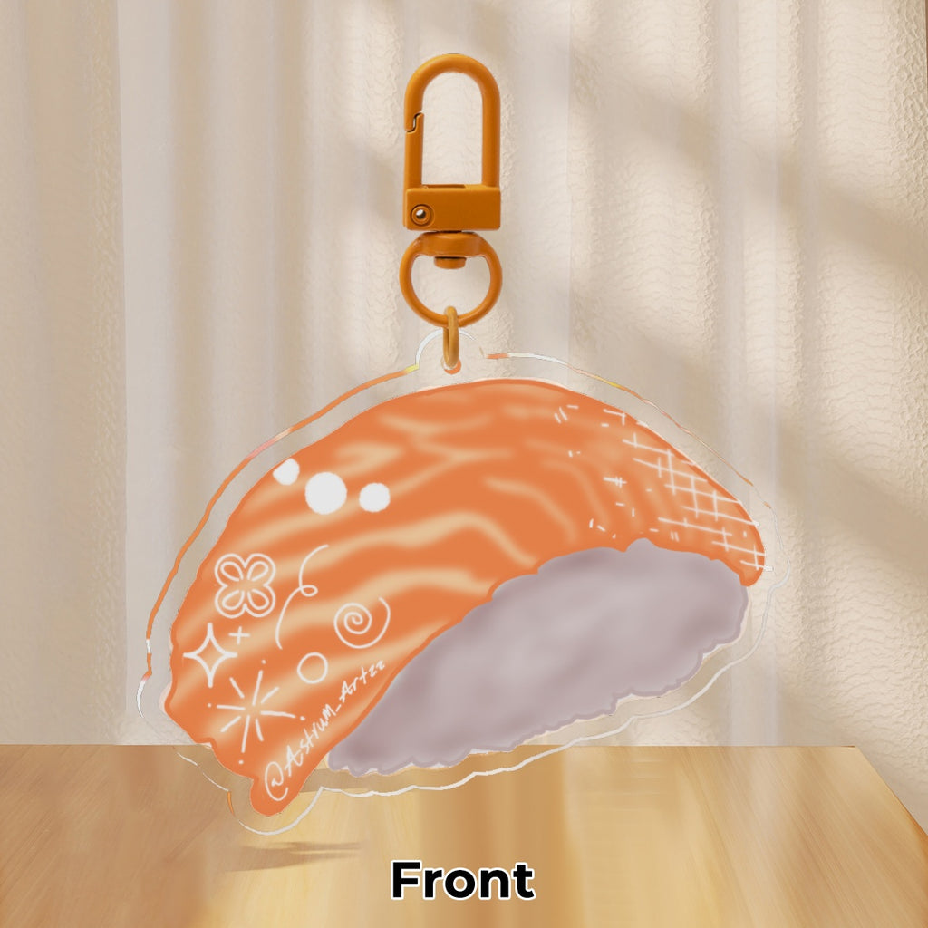 Salmon Sushi Keychain