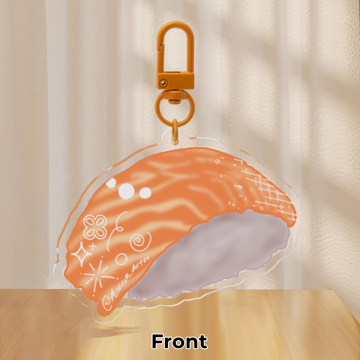 Salmon Sushi Keychain