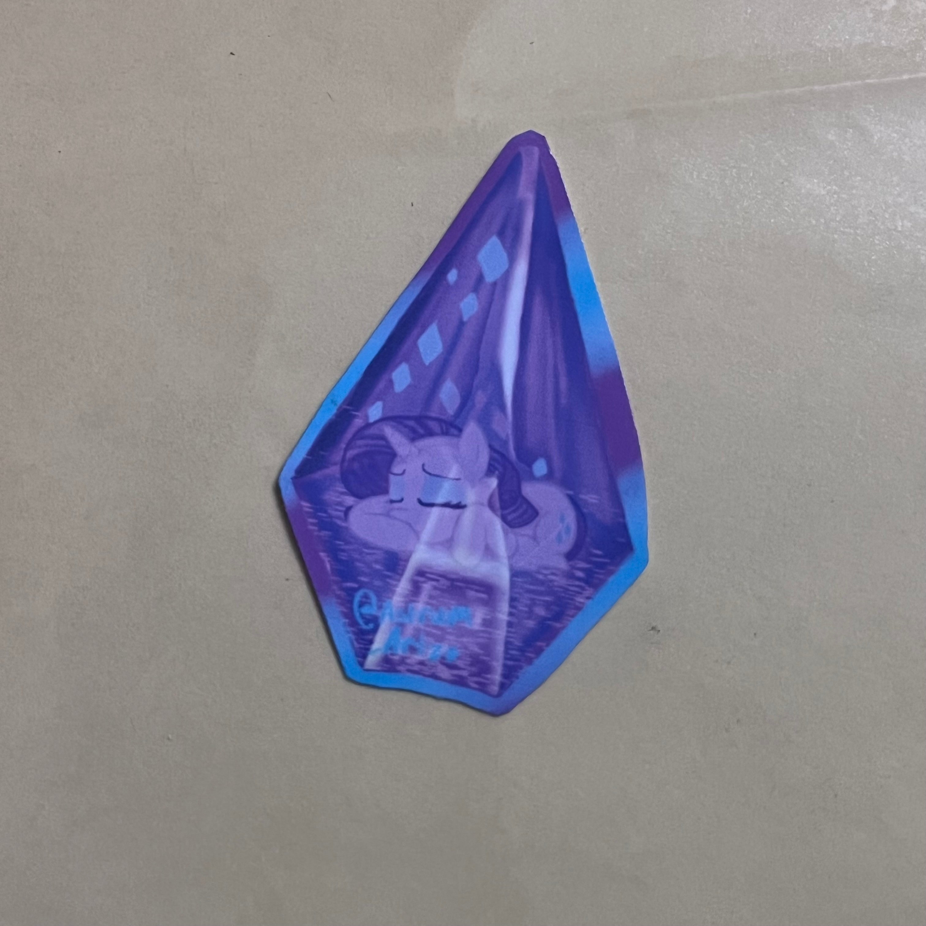 Rarity crystal sticker