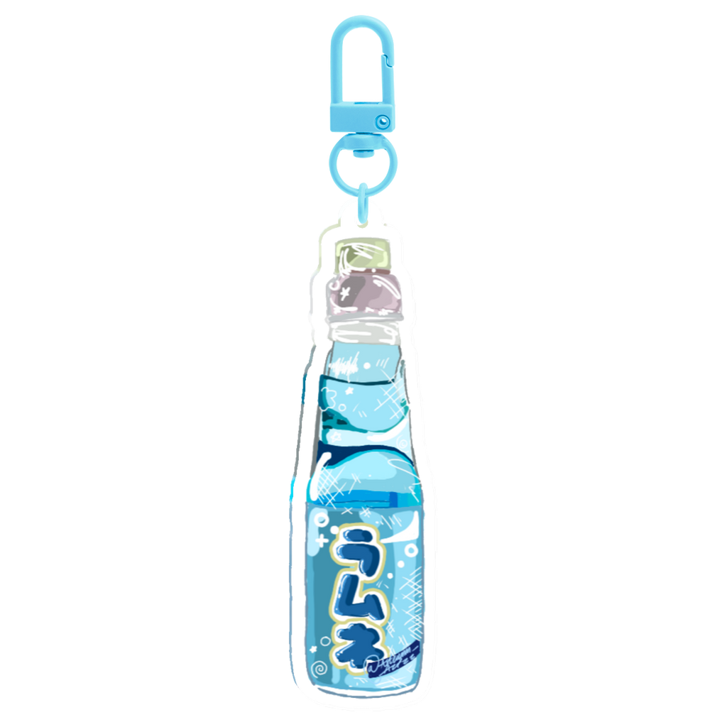 Blue Ramune Keychain