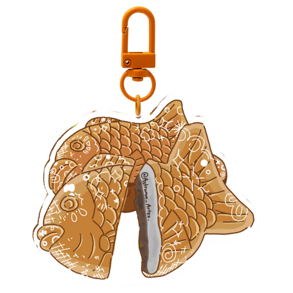Taiyaki Fish Keychain