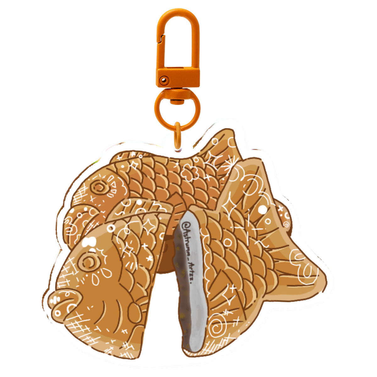 Taiyaki Fish Keychain
