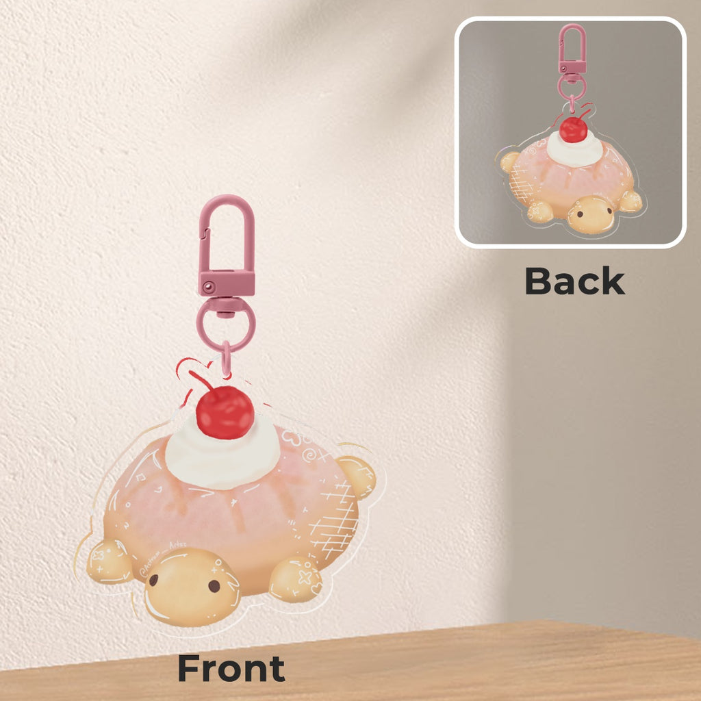 Turtle Pastry Keychain