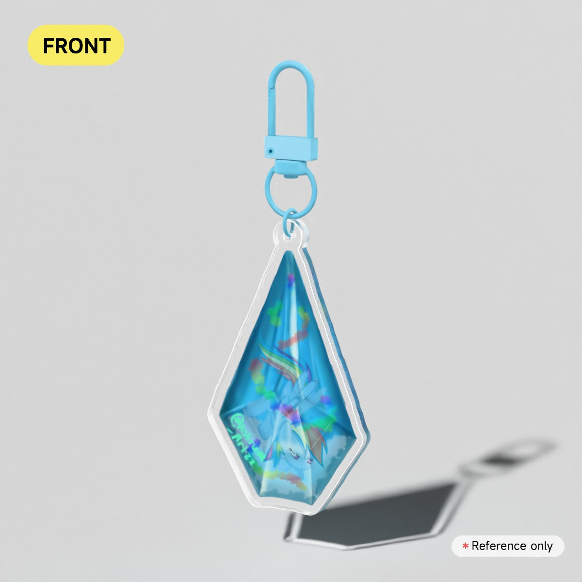 Rainbow Dash Crystal KeyChain
