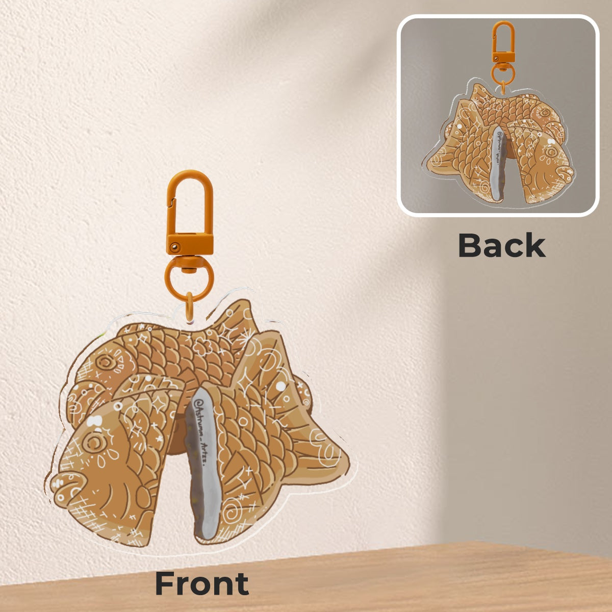 Taiyaki Fish Keychain