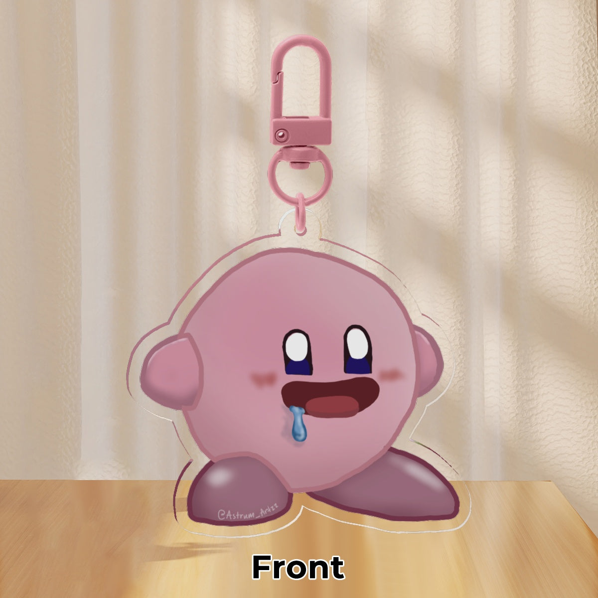 Drooling Kirby Keychain
