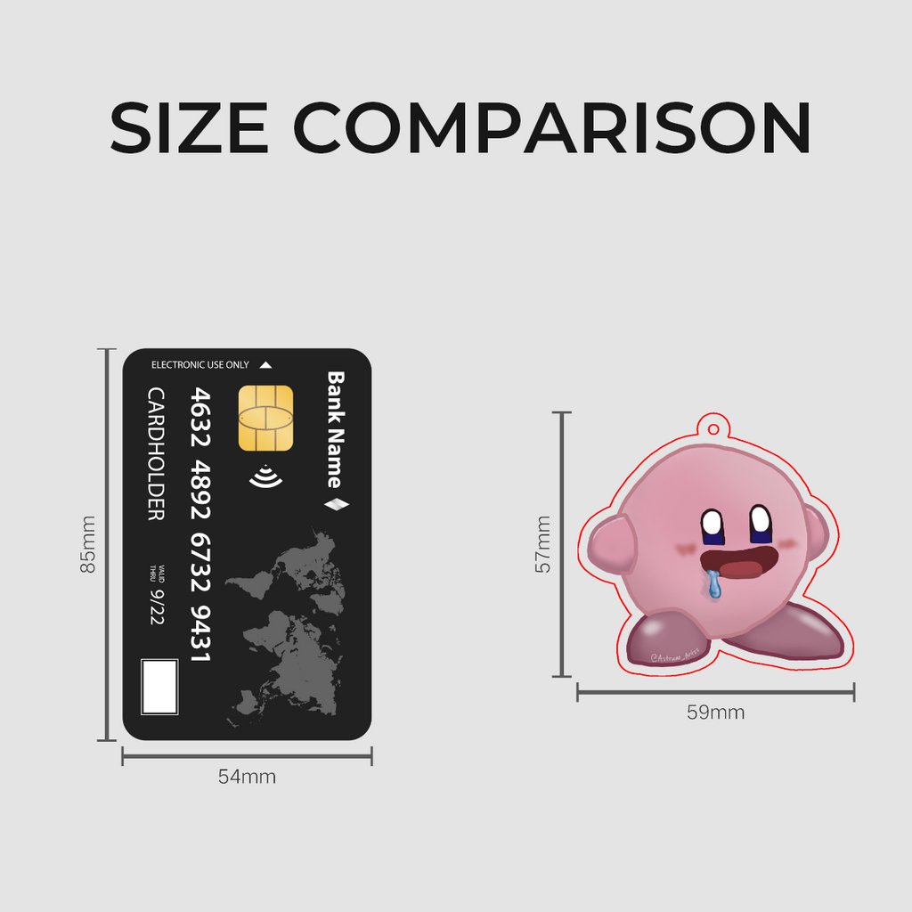 Drooling Kirby Keychain