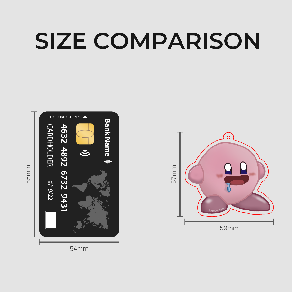 Drooling Kirby Keychain