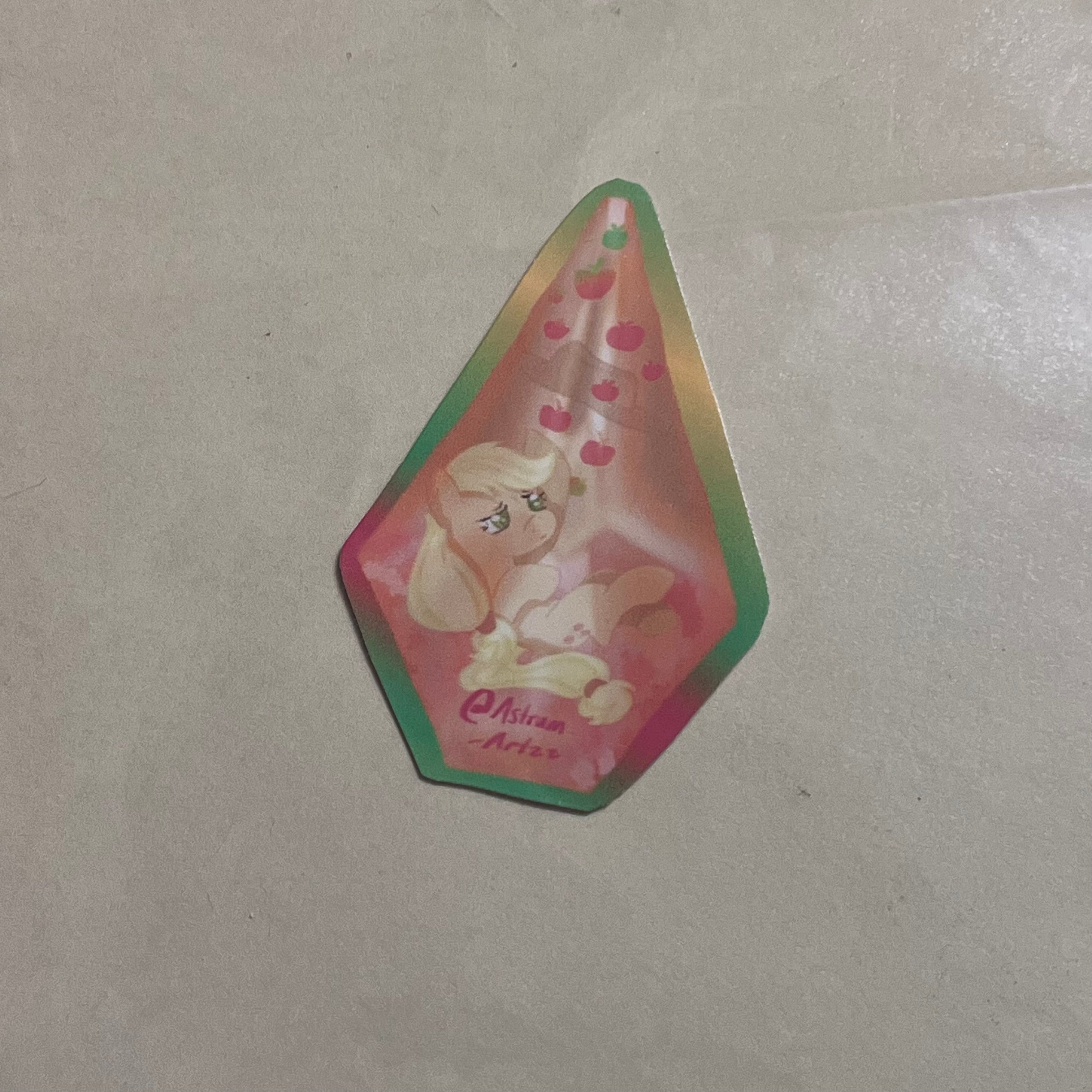 Apple jack crystal sticker