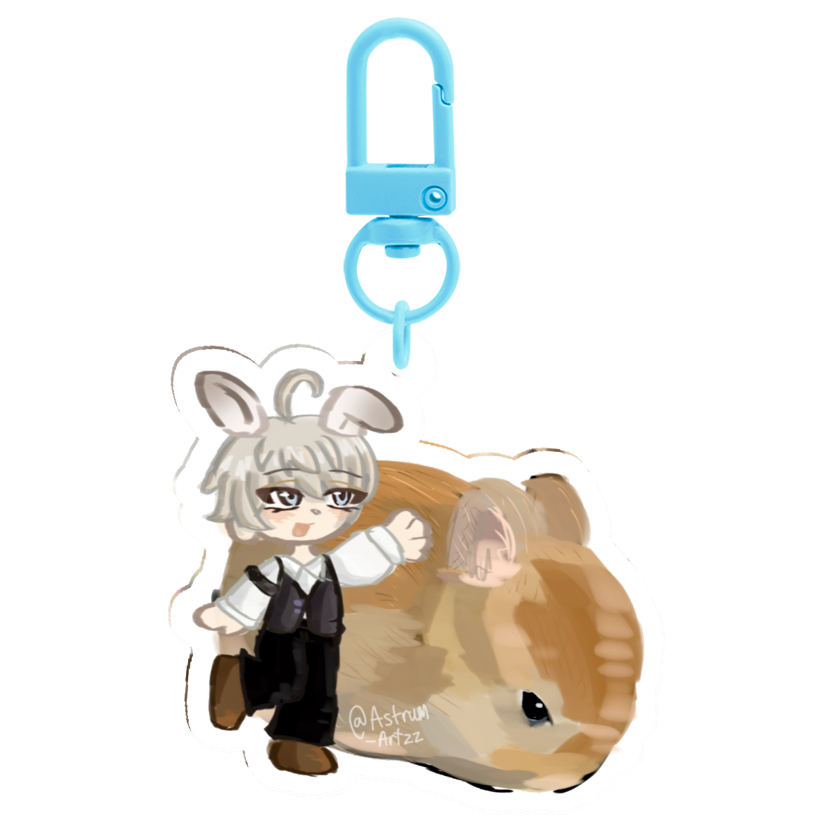 Xavier Bunny Keychain