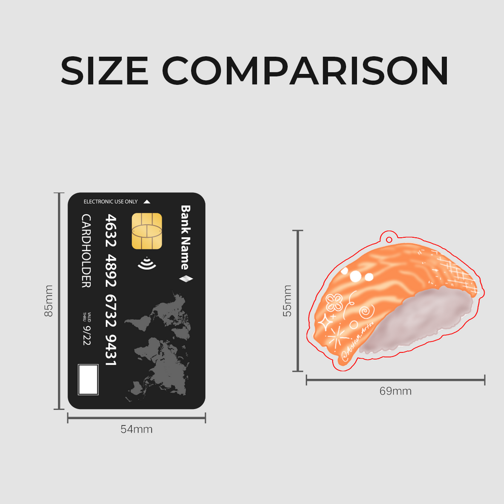 Salmon Sushi Keychain