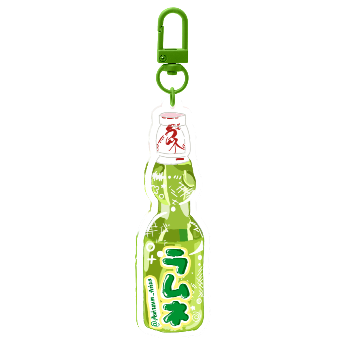 Green Ramune Keychain