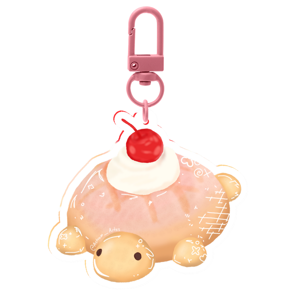 Turtle Pastry Keychain