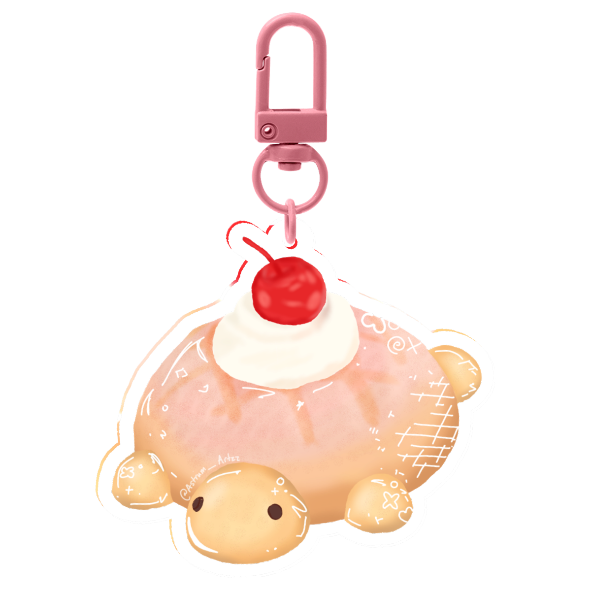 Turtle Pastry Keychain