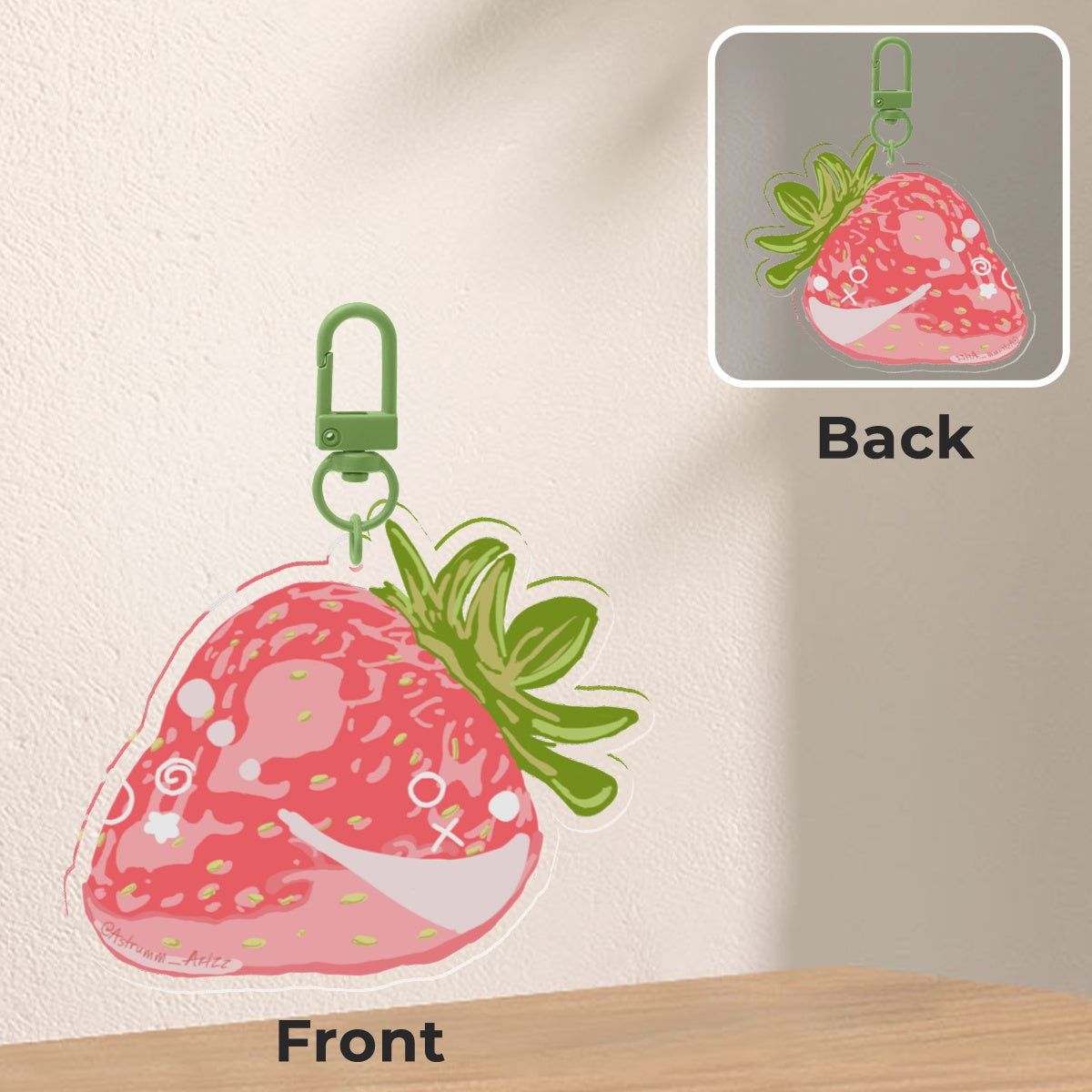 Strawberry Keychain