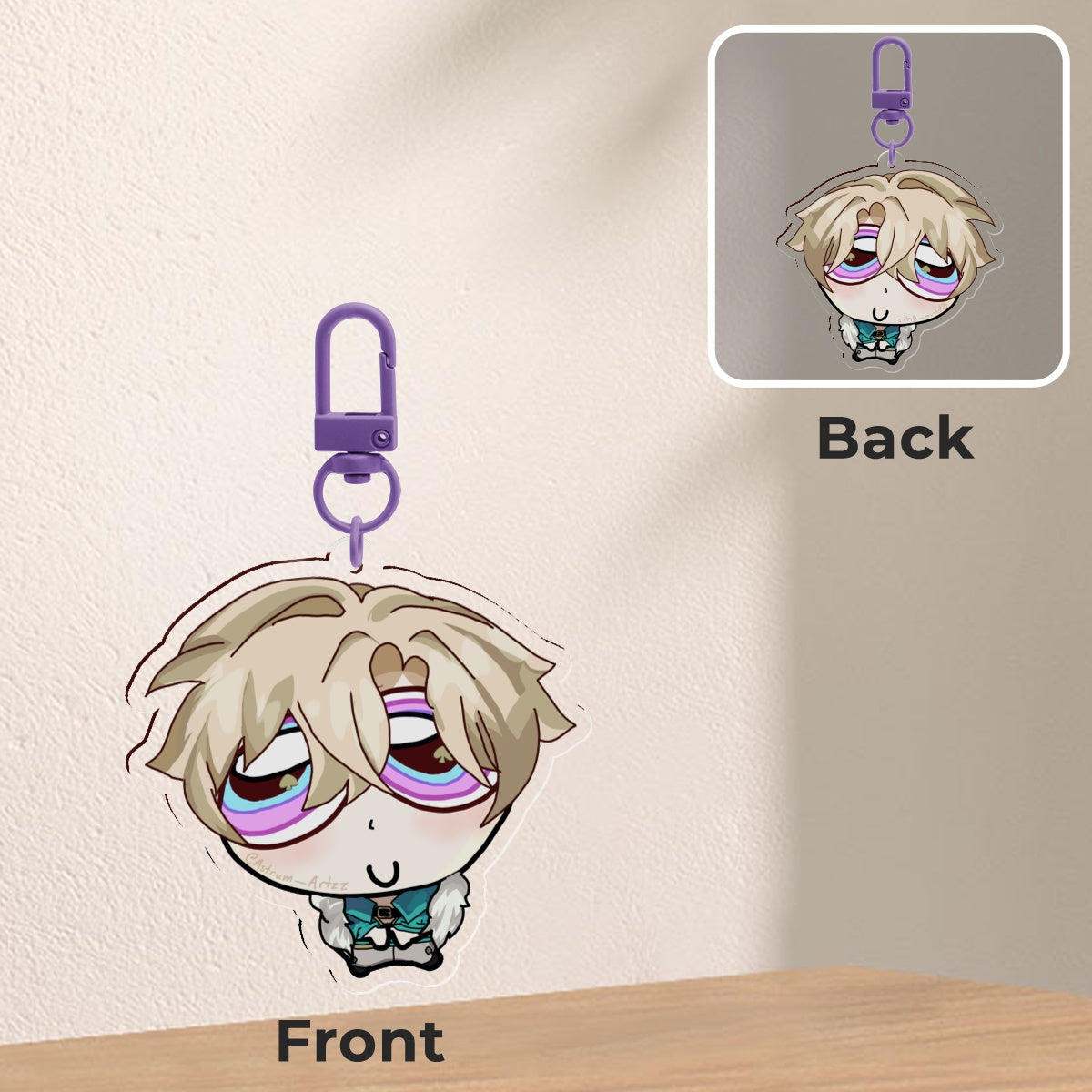 Silly Little Adventurine Keychain