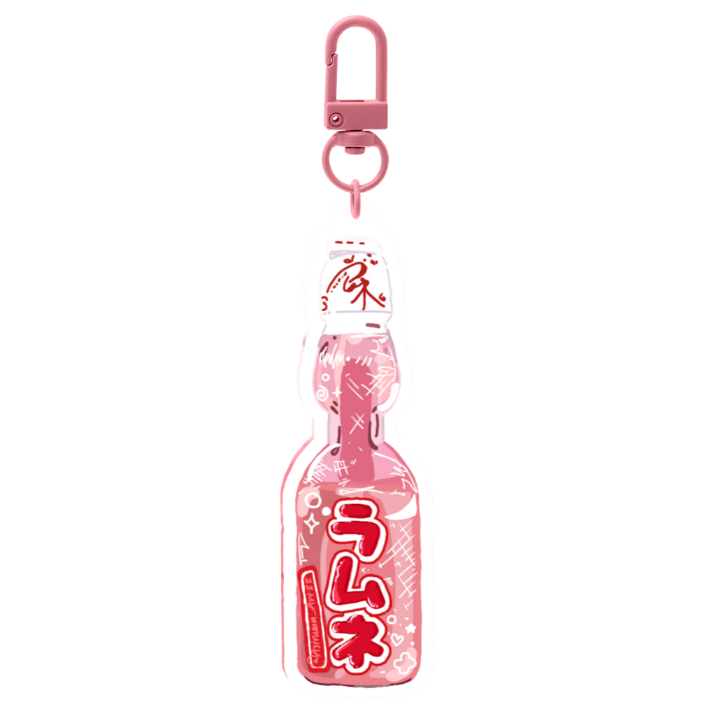 Pink Ramune Keychain