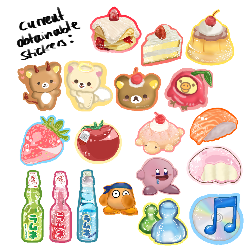 5 Pack Sticker Mystery Bag