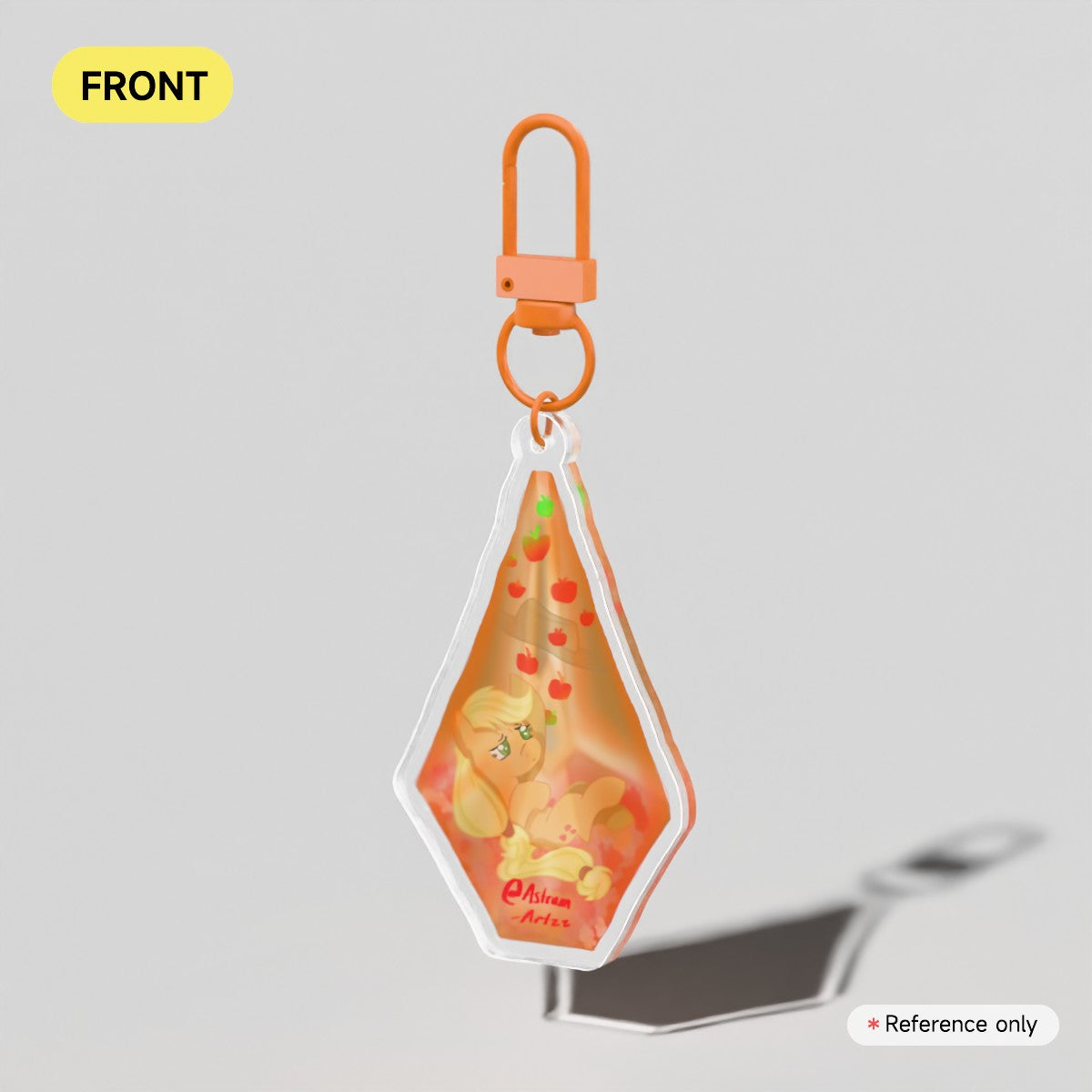 Apple Jack Crystal KeyChain