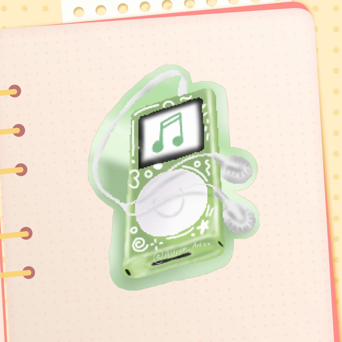 Portable Media Player Sticker