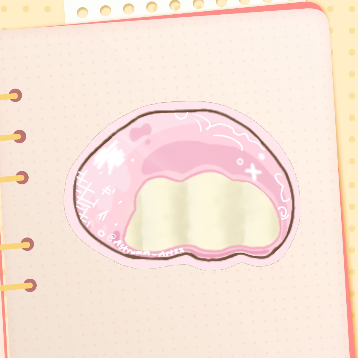 Strawberry Mochi Sticker