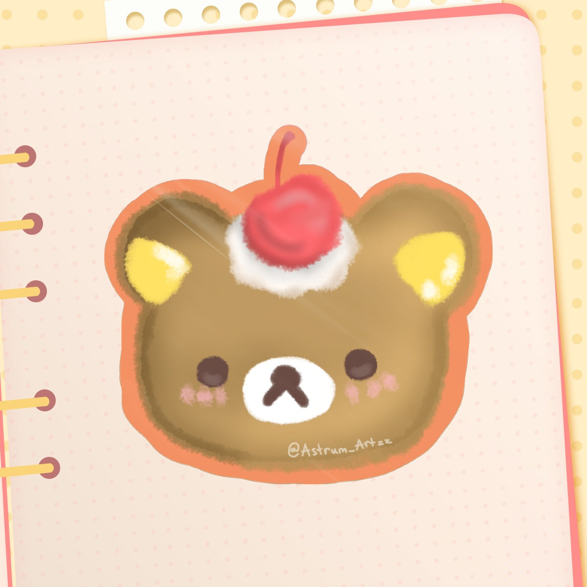 Cherry On Top Rilakkuma Sticker