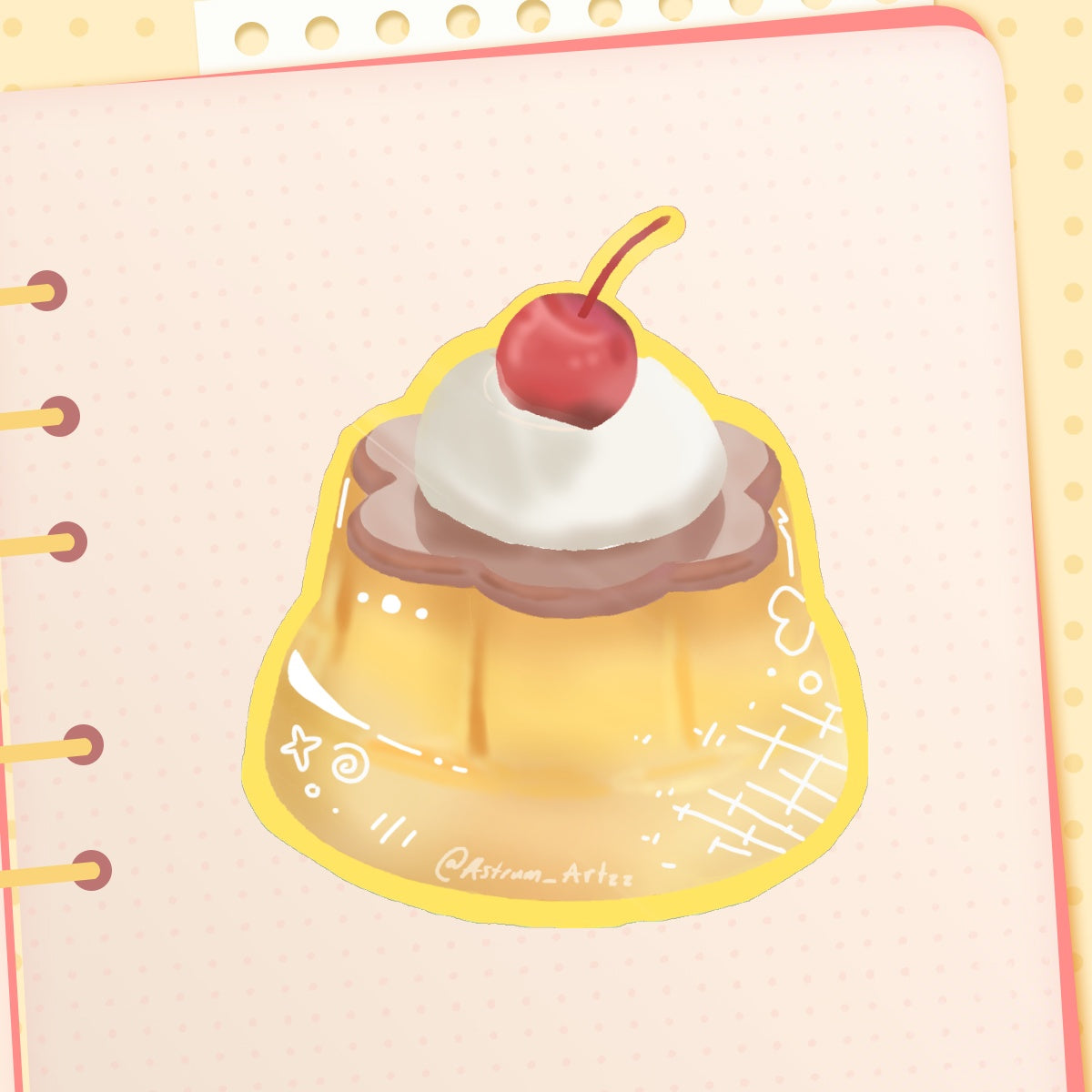 Cozy Pudding Sticker