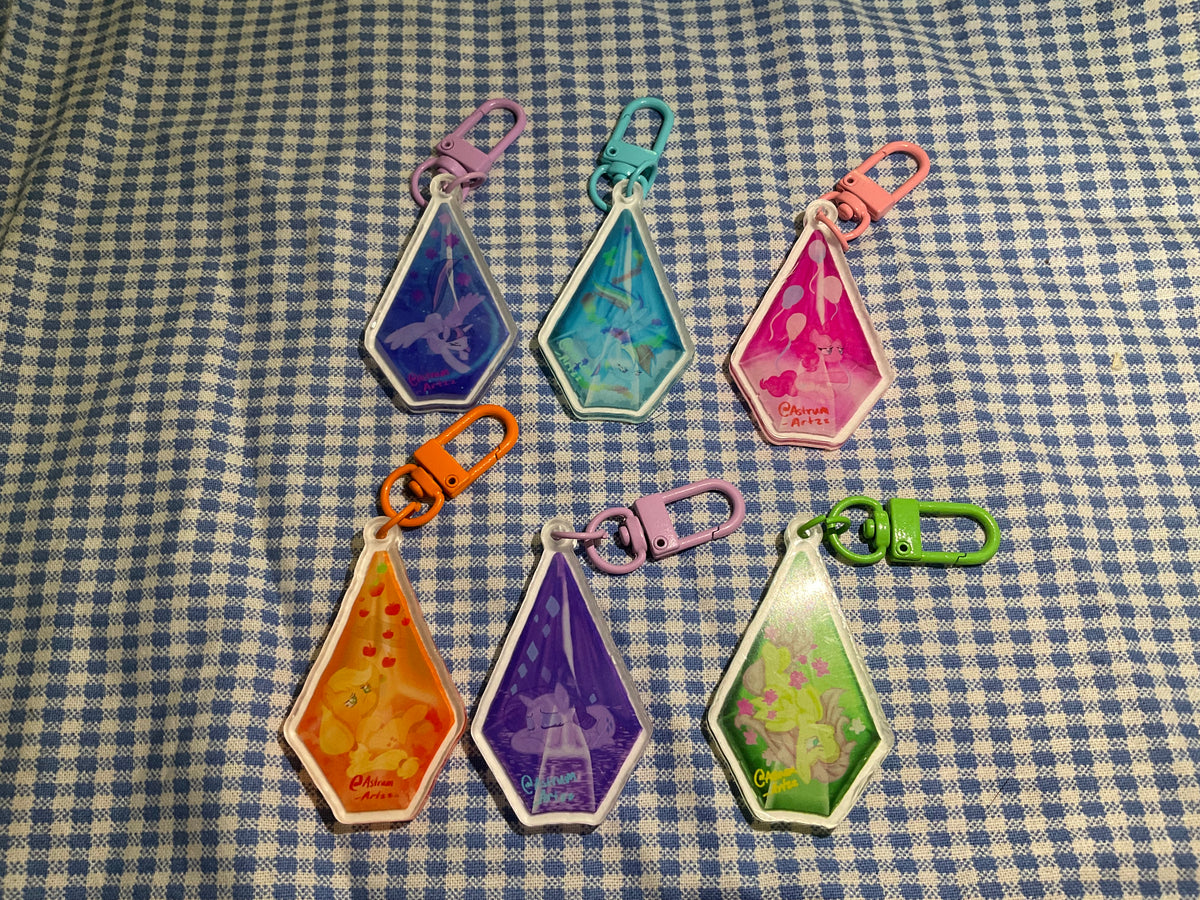 Twilight sparkle crystal keychain