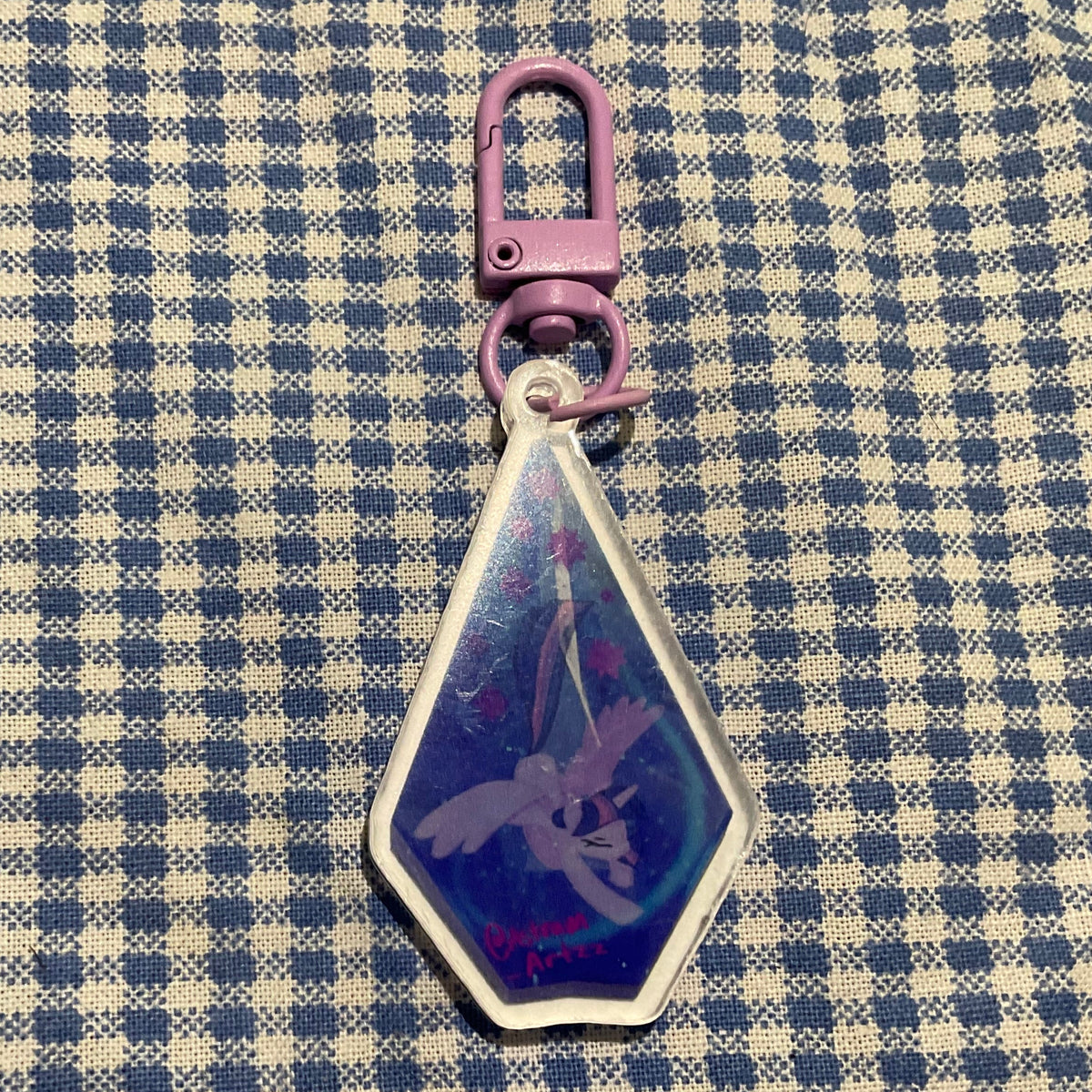 Twilight sparkle crystal keychain