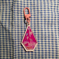 Pinky pie crystal keychain