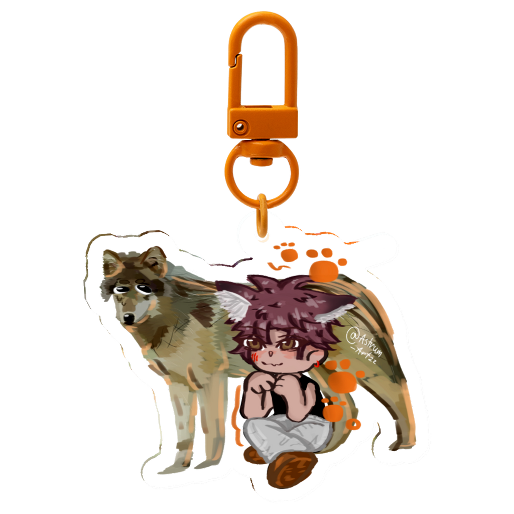 Valko Wolf Keychain