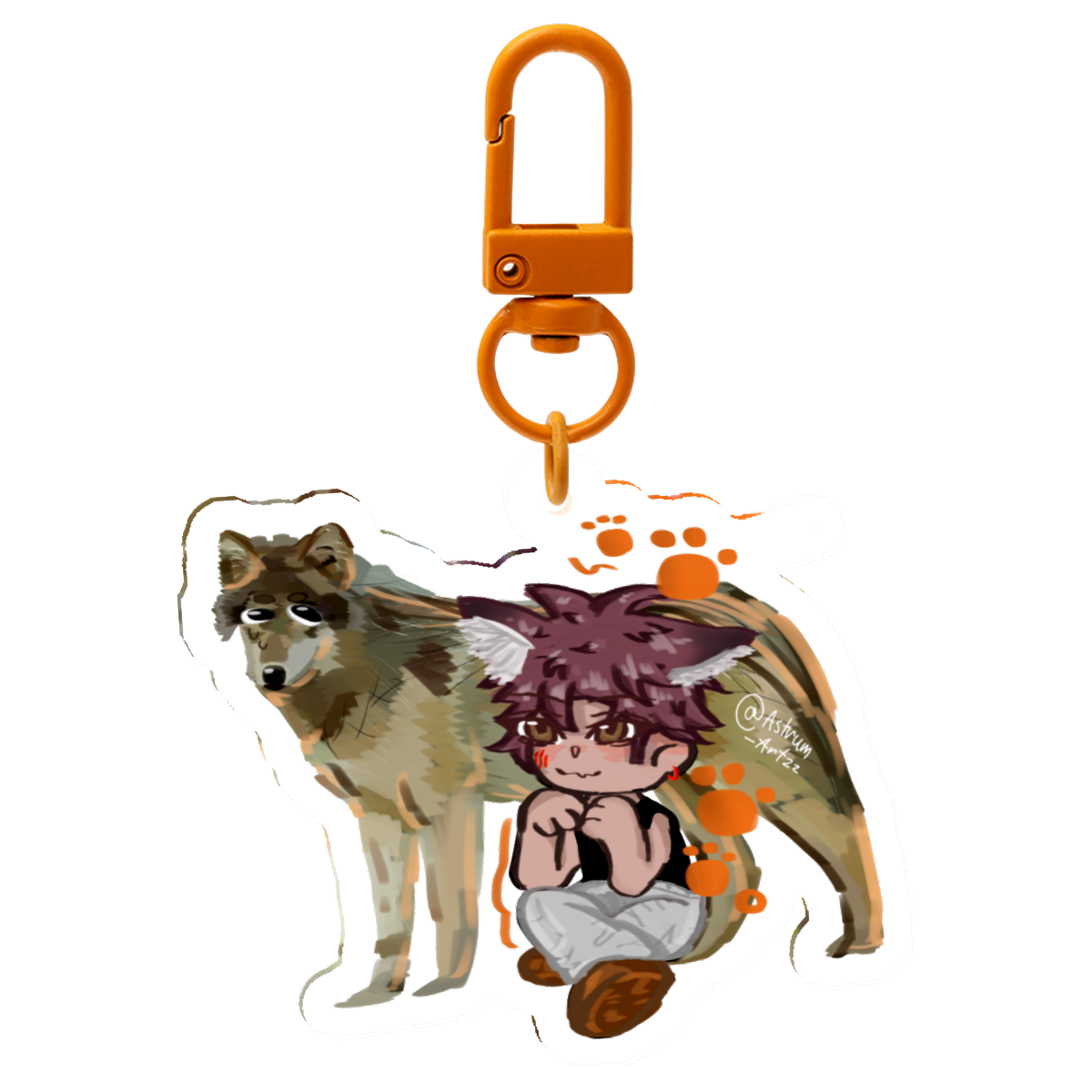 Valko Wolf Keychain