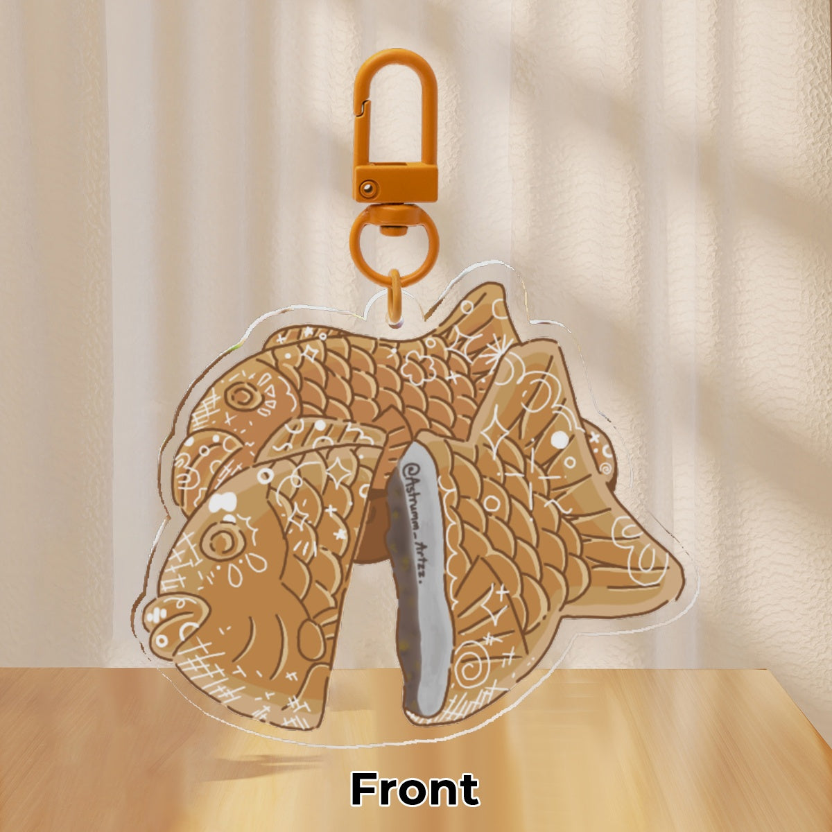 Taiyaki Fish Keychain