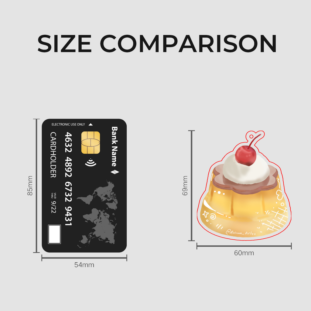 Cozy pudding keychain