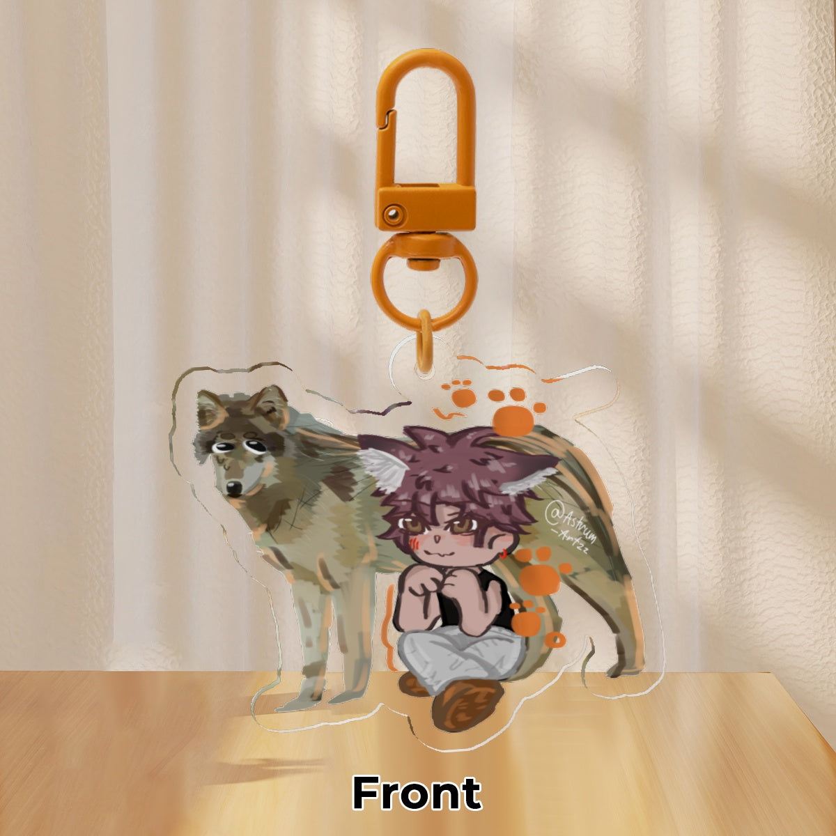 Valko Wolf Keychain