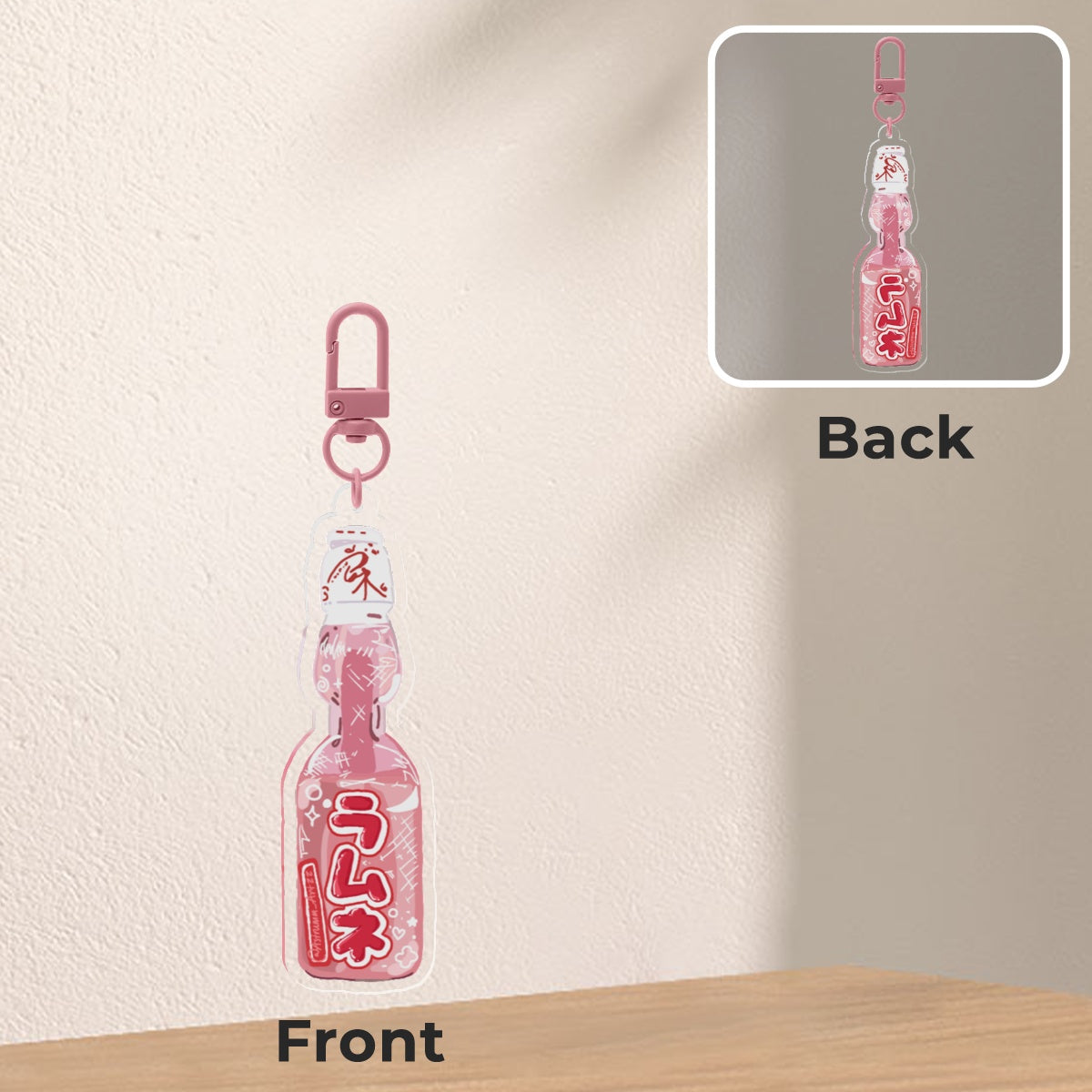 Pink Ramune Keychain