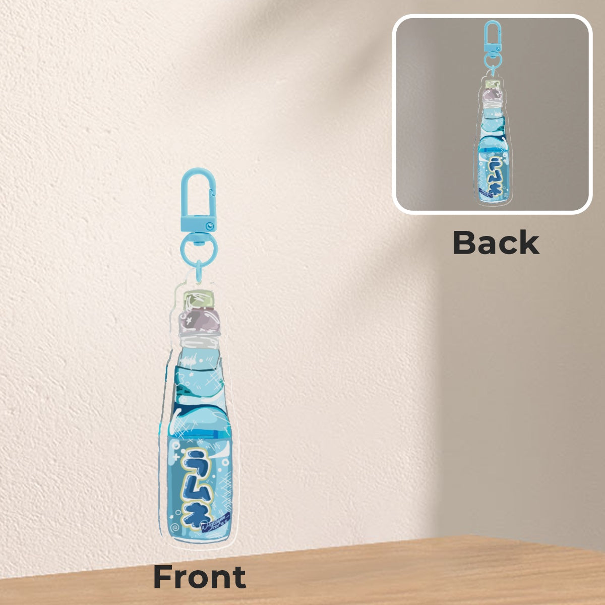 Blue Ramune Keychain