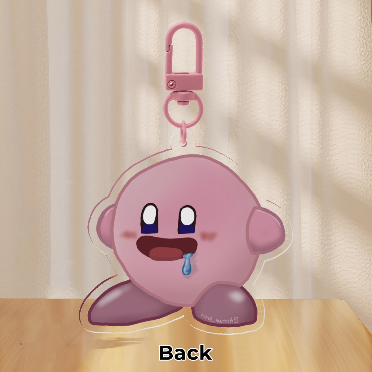 Drooling Kirby Keychain