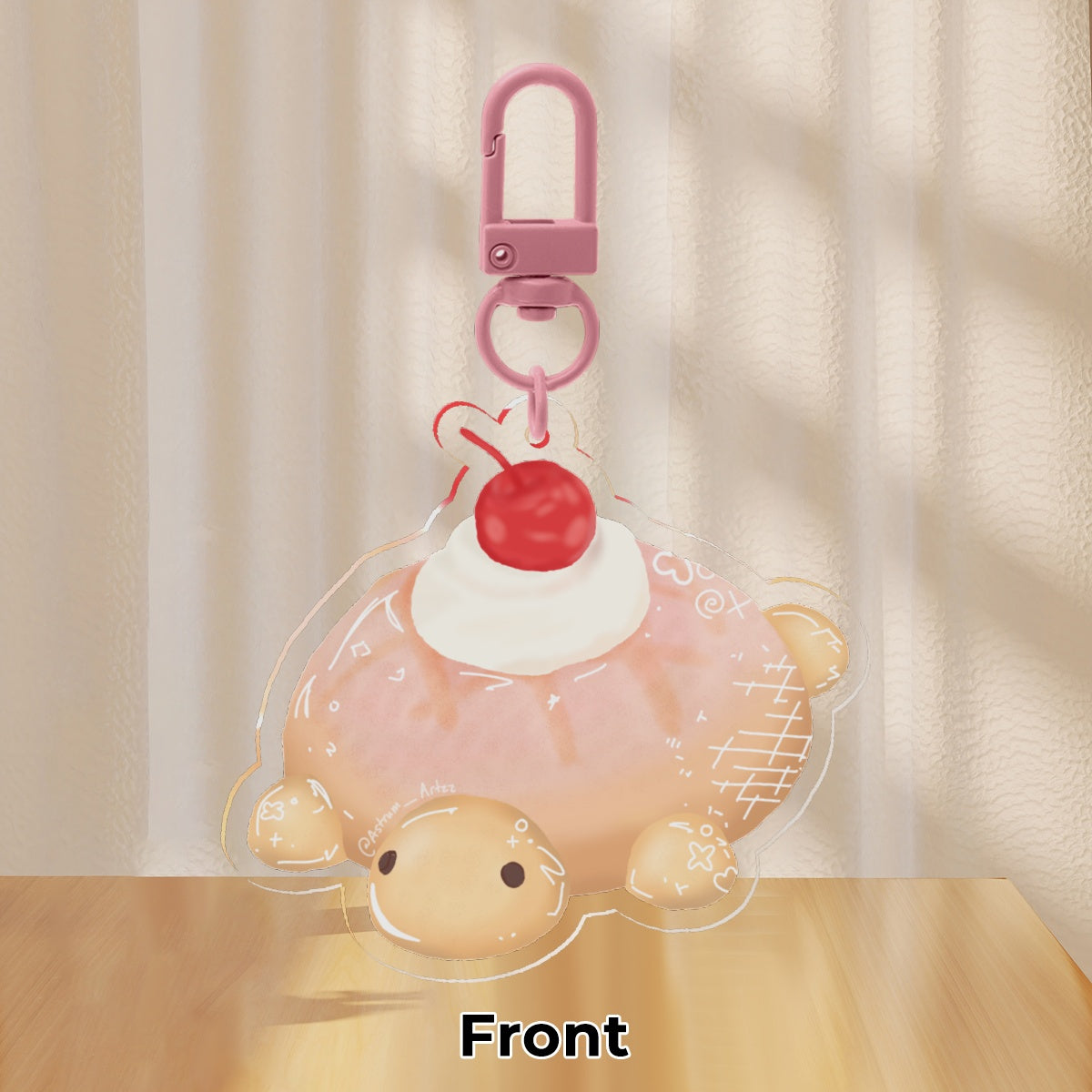 Turtle Pastry Keychain